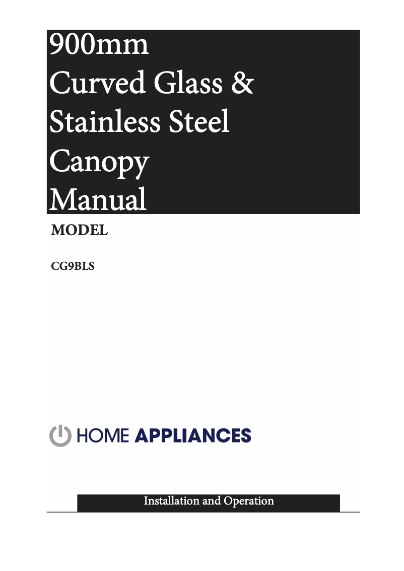 Imagen de la primera página del manual del dispositivo CG9BLS