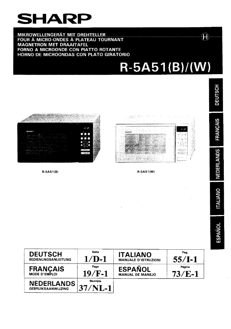 Imagen de la primera página del manual del dispositivo R-5A51B