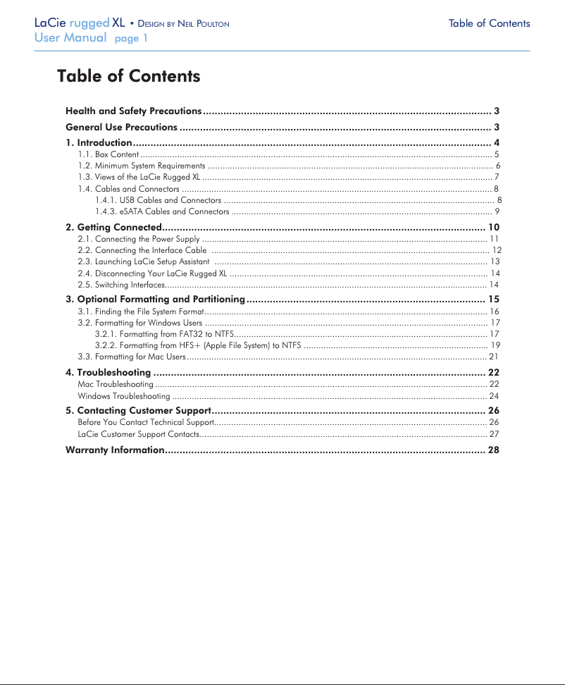 Imagen de la primera página del manual del dispositivo Rugged XL