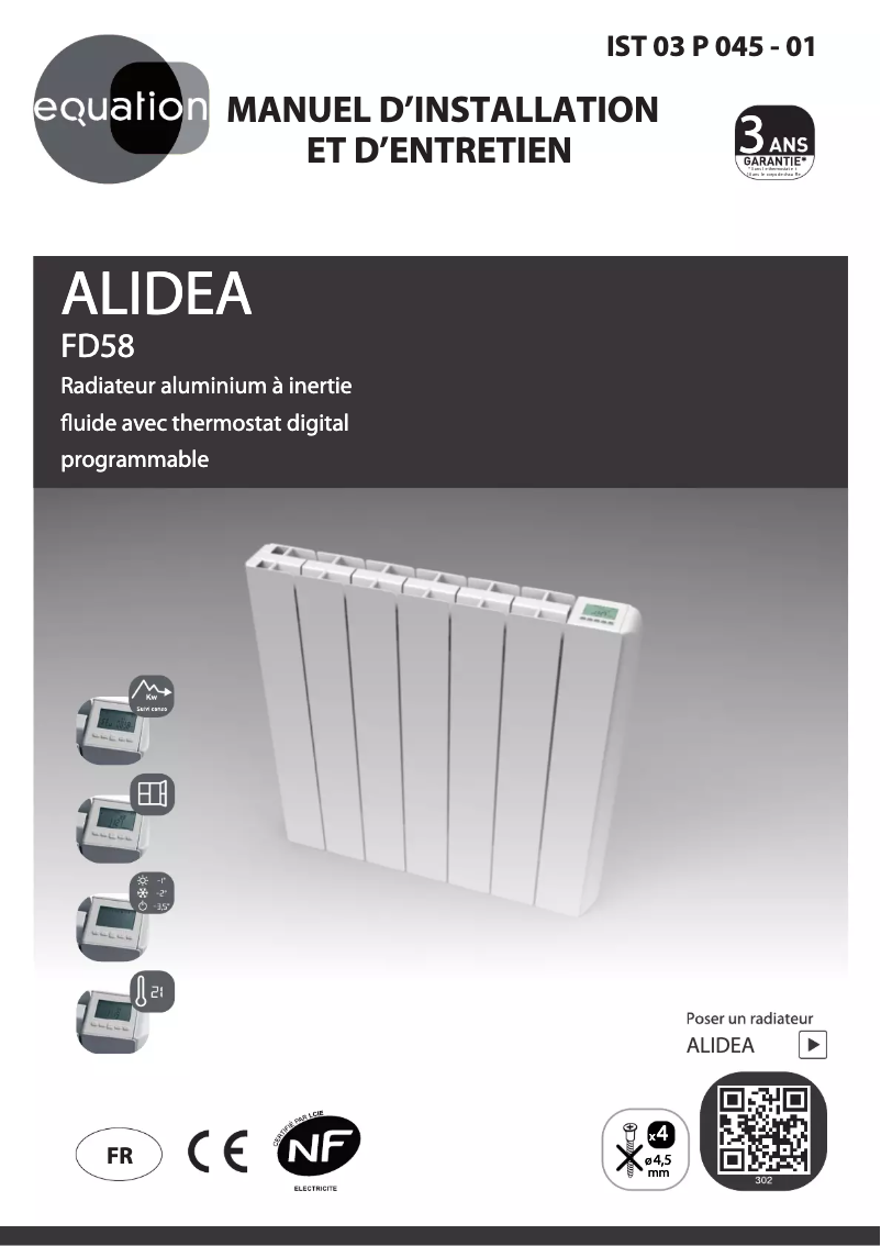 Imagen de la primera página del manual del dispositivo Alidea FD58