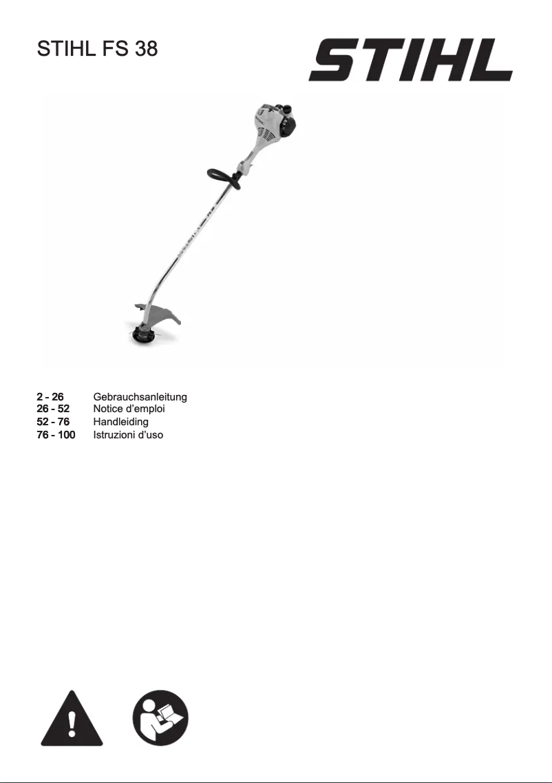 Imagen de la primera página del manual del dispositivo FS 38