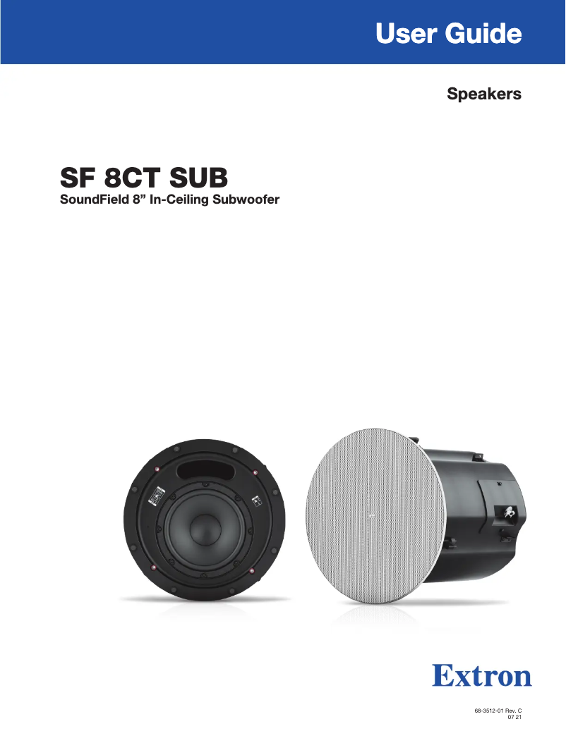 Imagen de la primera página del manual del dispositivo SF 8CT SUB