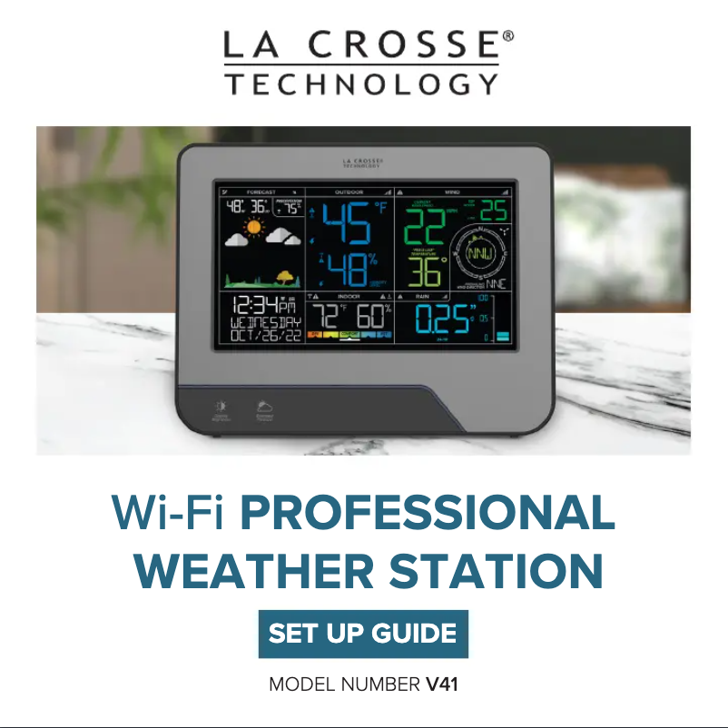 Página 1 del manual Manual de usuario La Crosse Technology V41