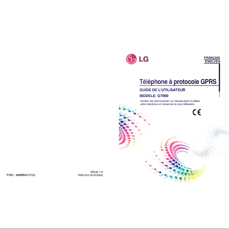 Página nº 1 - Manual de usuario LG G7000A