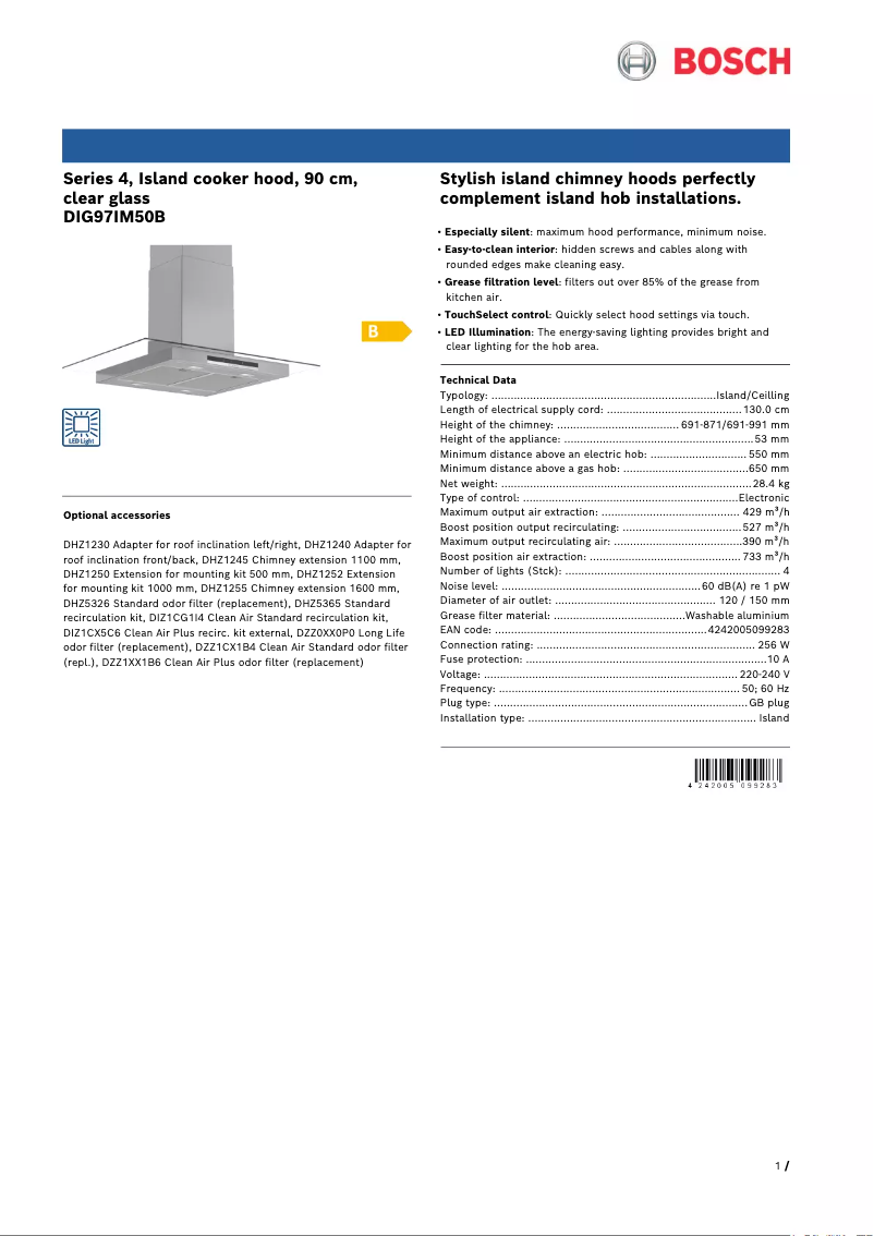 Imagen de la primera página del manual del dispositivo Serie 4 DIG97IM50B