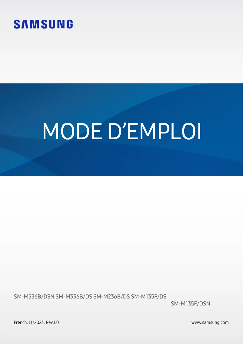 Página 1 del manual Manual de usuario Samsung Galaxy M23