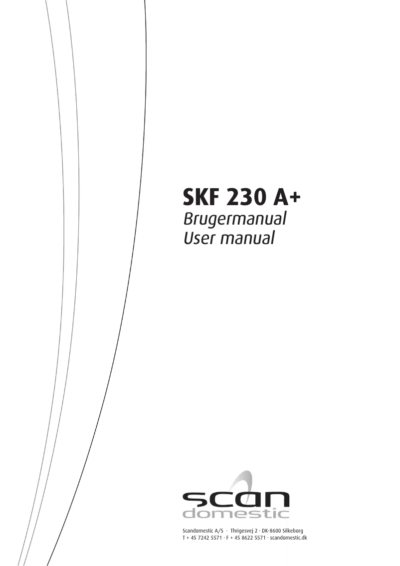Página 1 del manual Manual de usuario Scandomestic SKF 230