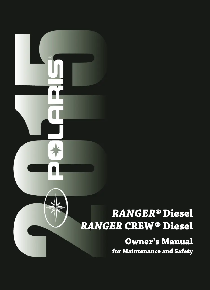 Imagen de la primera página del manual del dispositivo Ranger Crew Diesel (2015)