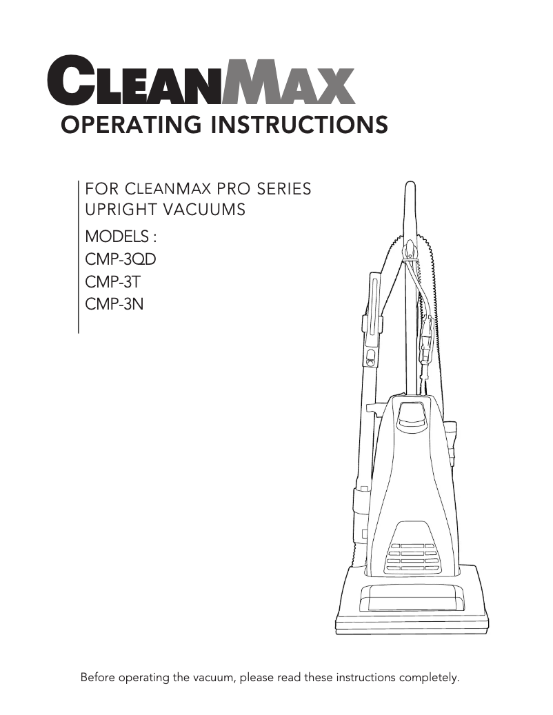 Imagen de la primera página del manual del dispositivo PRO CMP-3T