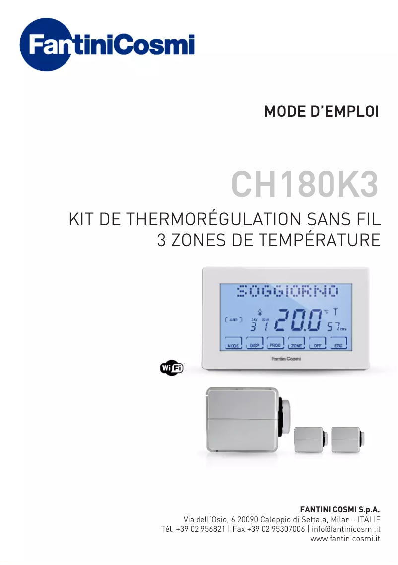 Página 1 del manual Manual de usuario Fantini Cosmi CH180K3