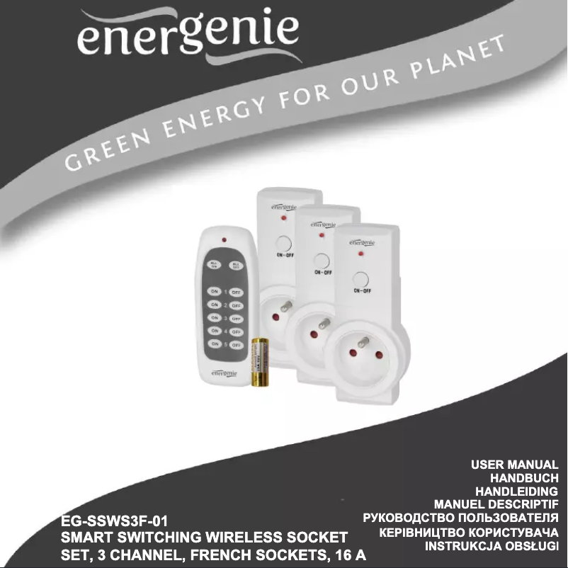 Imagen de la primera página del manual del dispositivo EG-SSWS3F-01