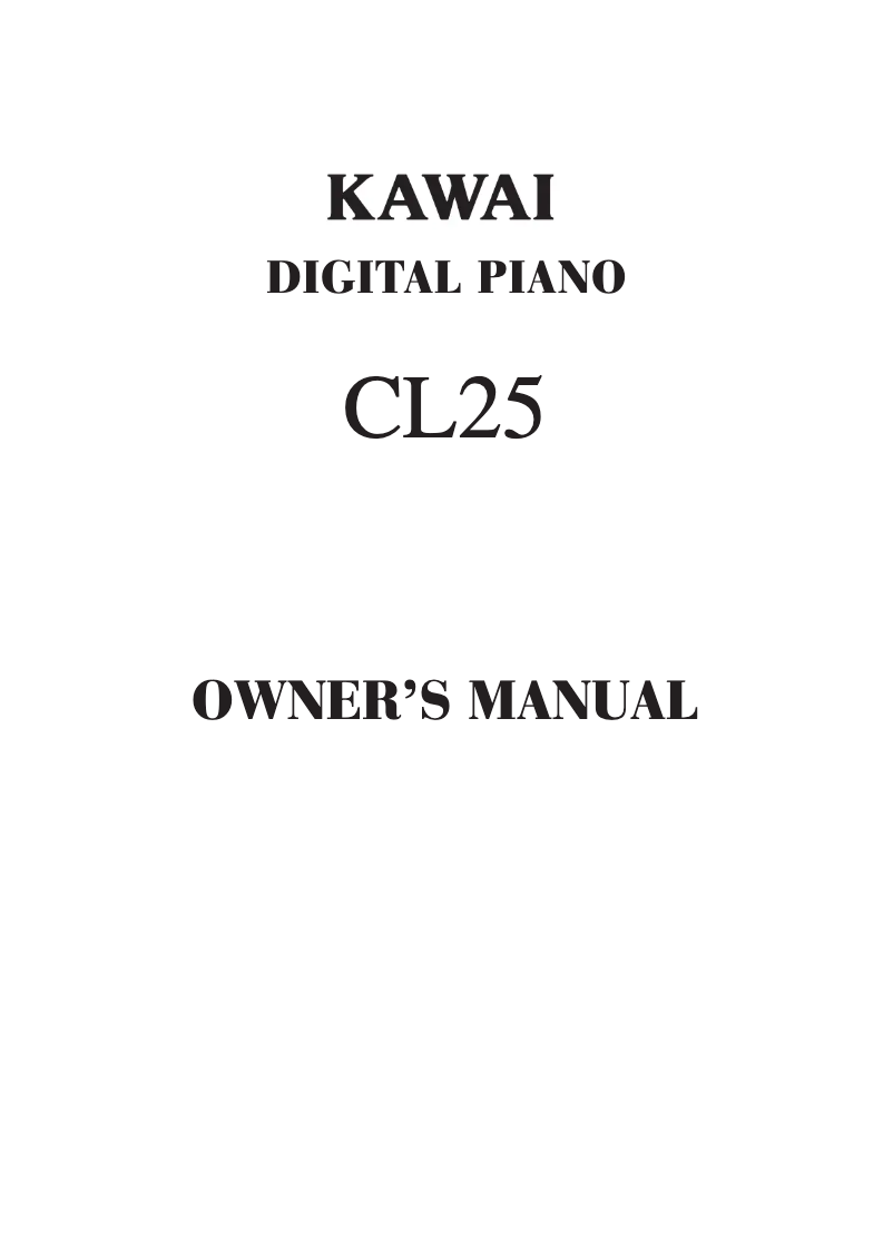 Imagen de la primera página del manual del dispositivo CL25