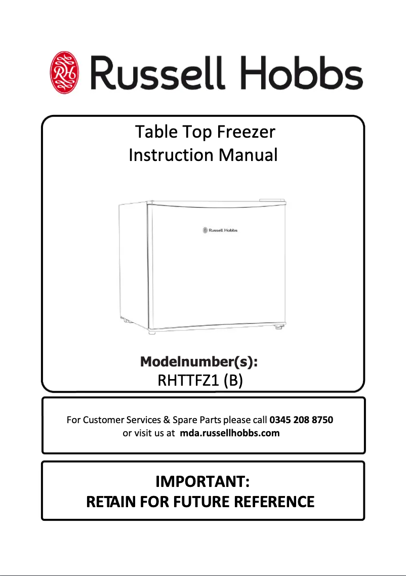 Imagen de la primera página del manual del dispositivo RHTTFZ1B
