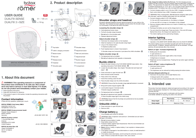 Imagen de la primera página del manual del dispositivo Dualfix iSense