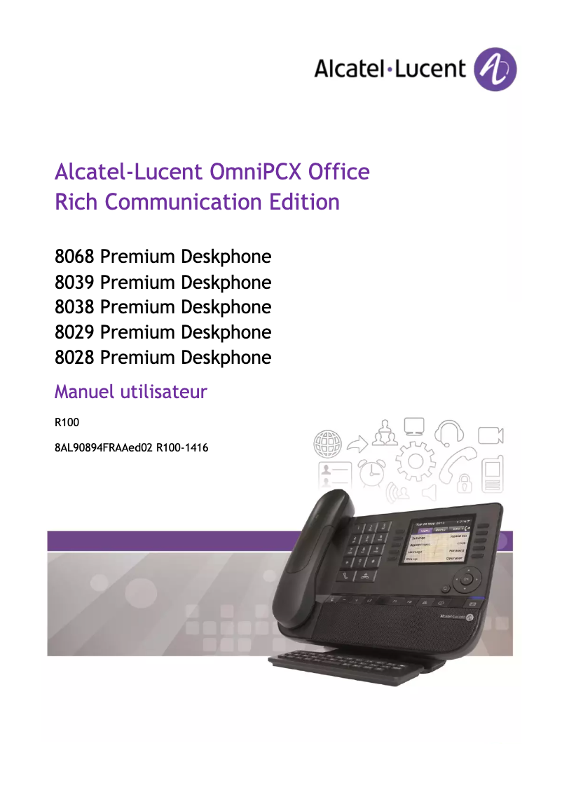 Página 1 del manual Manual de usuario Alcatel-Lucent Premium Deskphone 8038