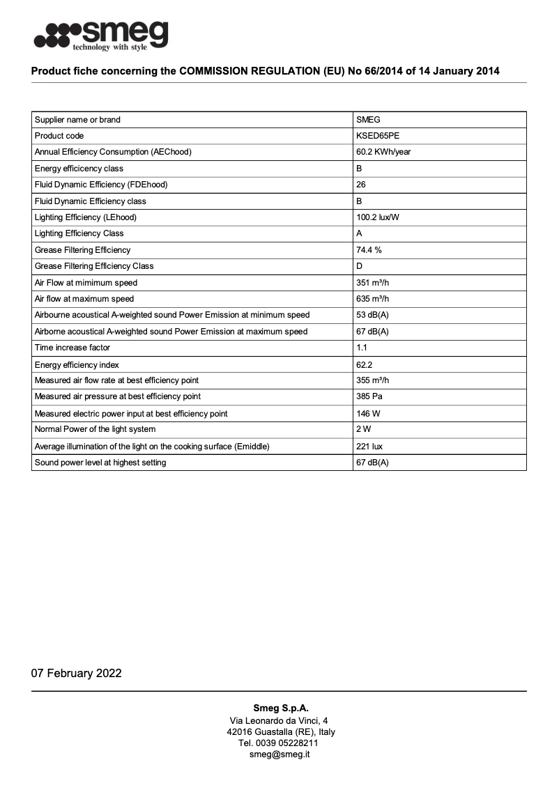 Imagen de la primera página del manual del dispositivo KSED65PE