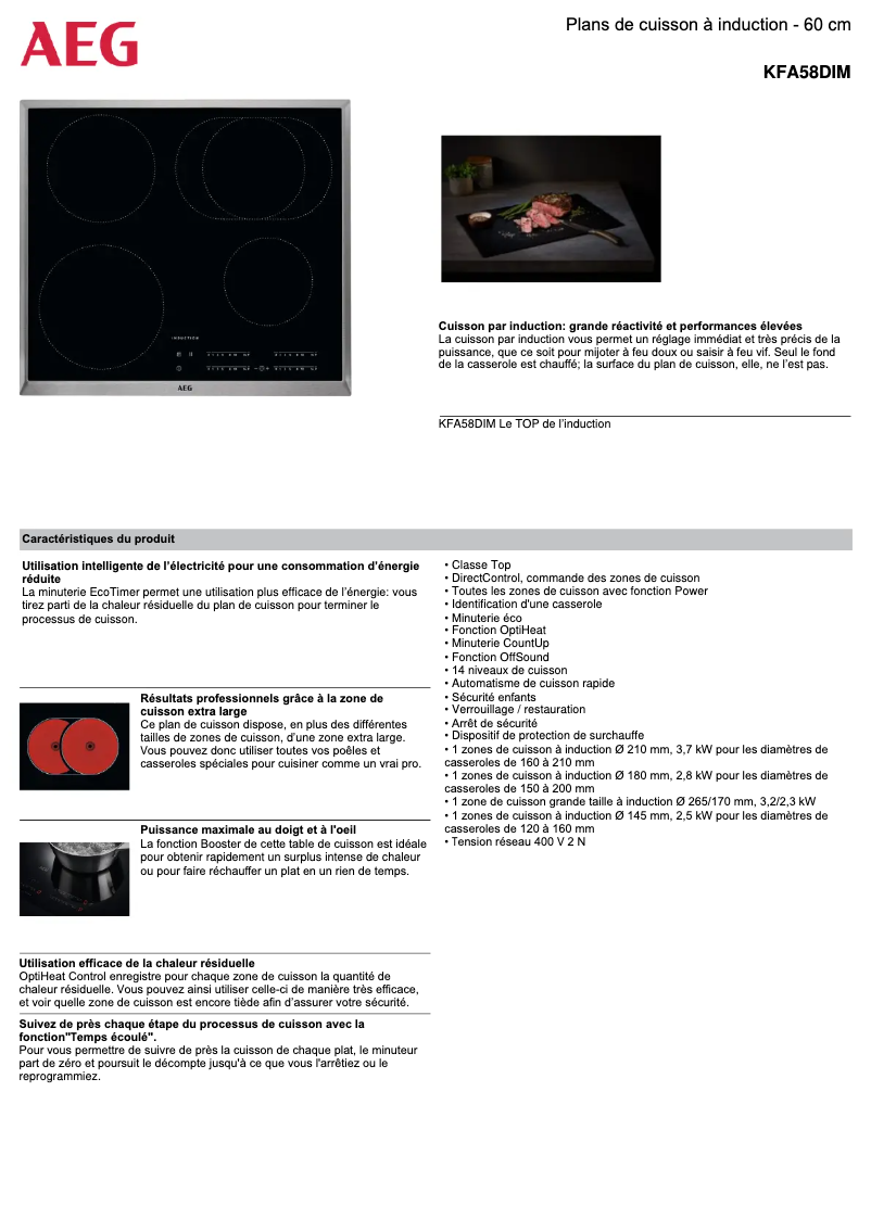 Imagen de la primera página del manual del dispositivo KFA58DIM