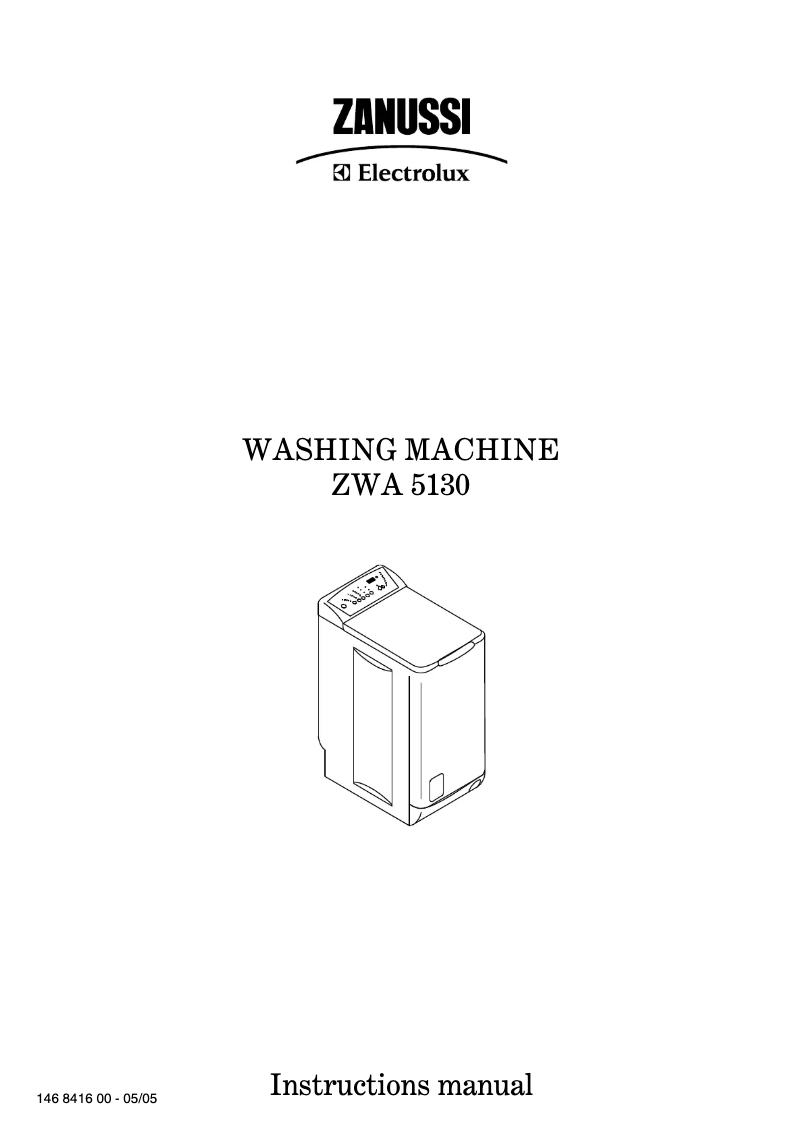 Imagen de la primera página del manual del dispositivo ZWA 5130