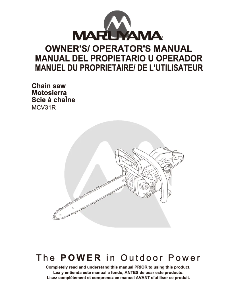 Imagen de la primera página del manual del dispositivo MCV31R