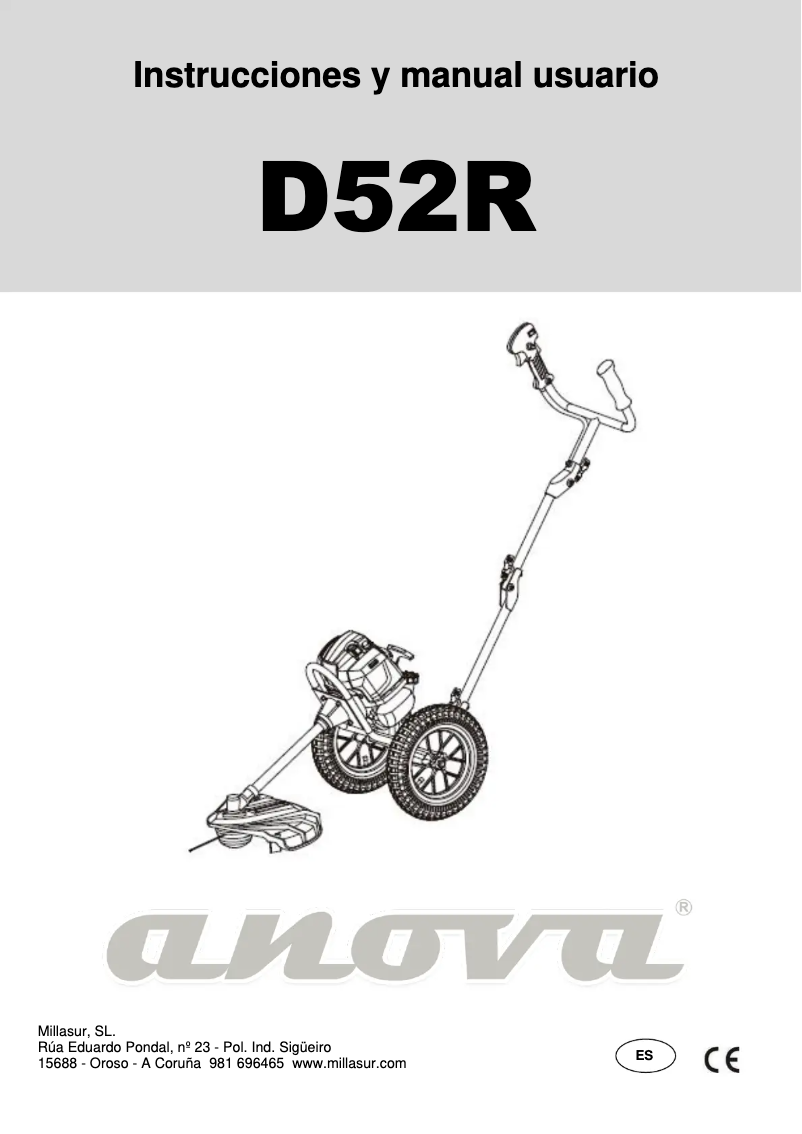 Imagen de la primera página del manual del dispositivo D52R