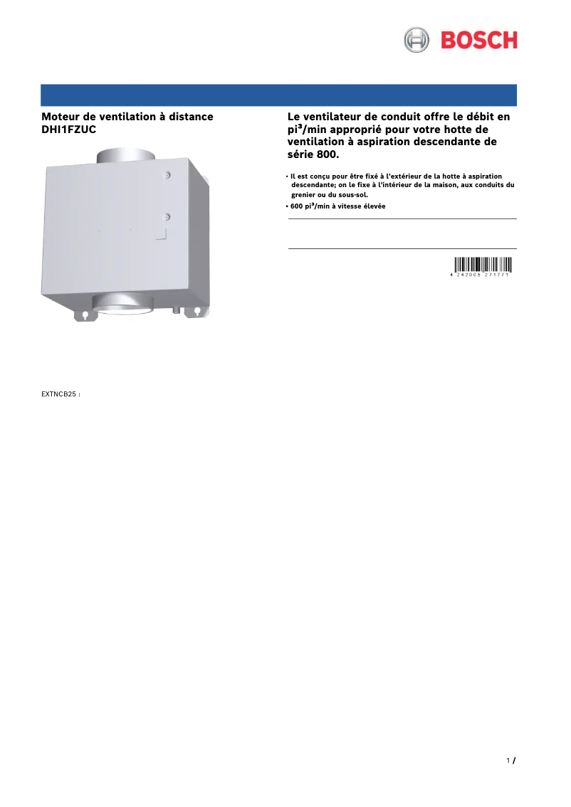 Imagen de la primera página del manual del dispositivo DHI1FZUC
