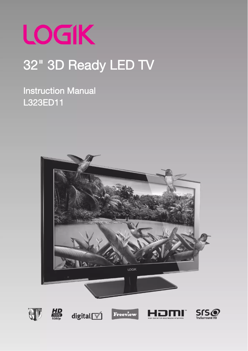 Imagen de la primera página del manual del dispositivo L323ED11