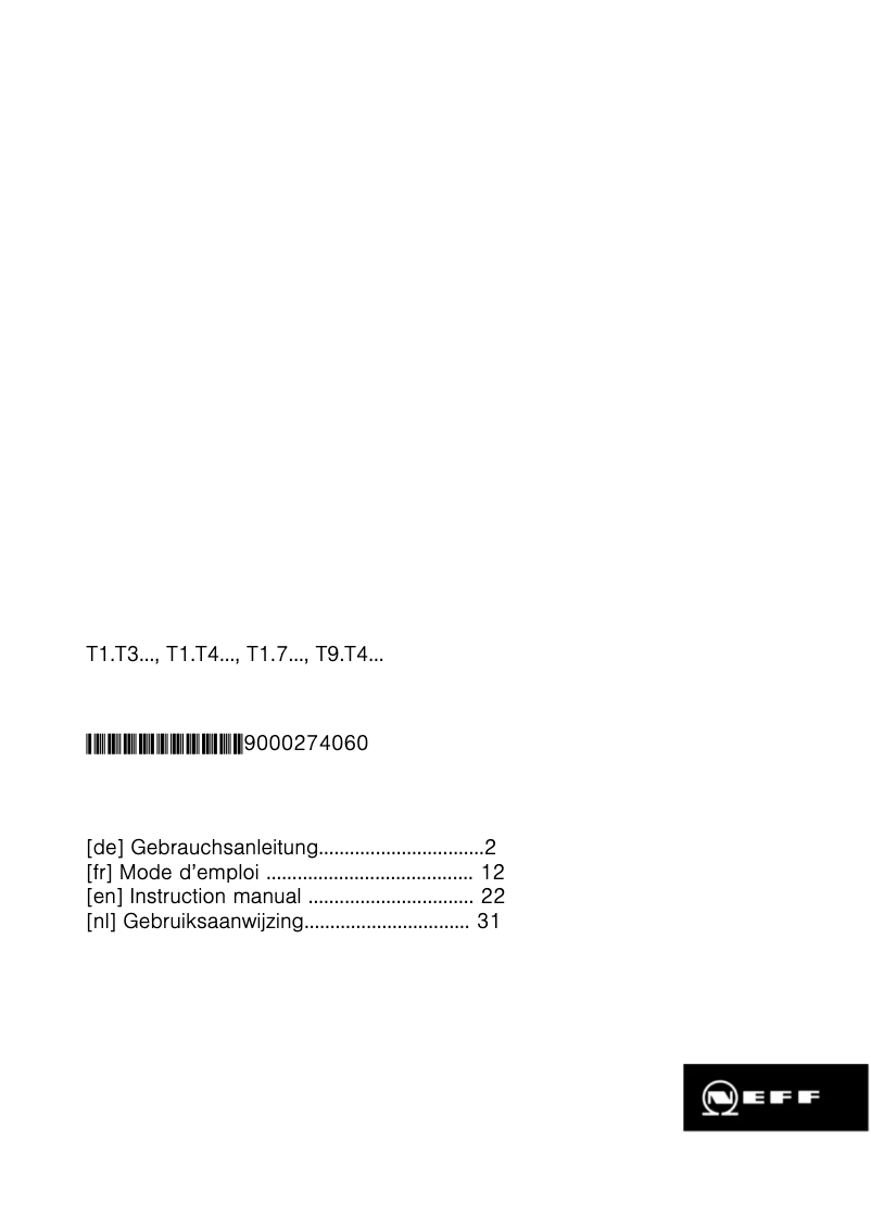 Imagen de la primera página del manual del dispositivo T14T40N0