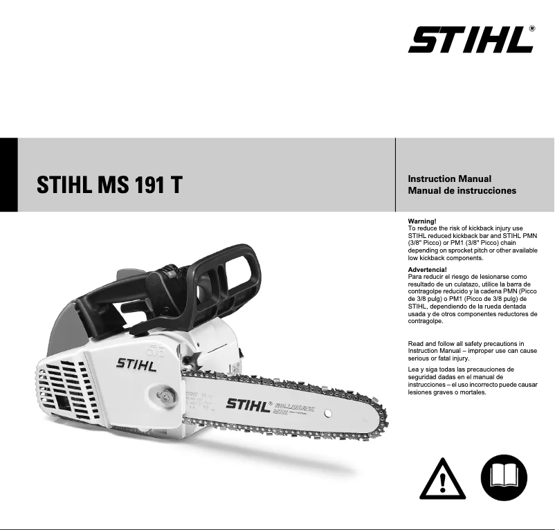 Página 1 del manual Manual de usuario Stihl MS 191 T