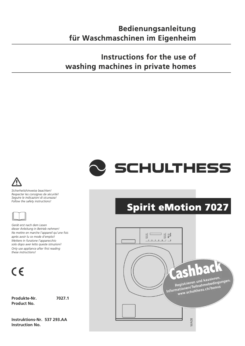 Imagen de la primera página del manual del dispositivo Spirit eMotion 7027