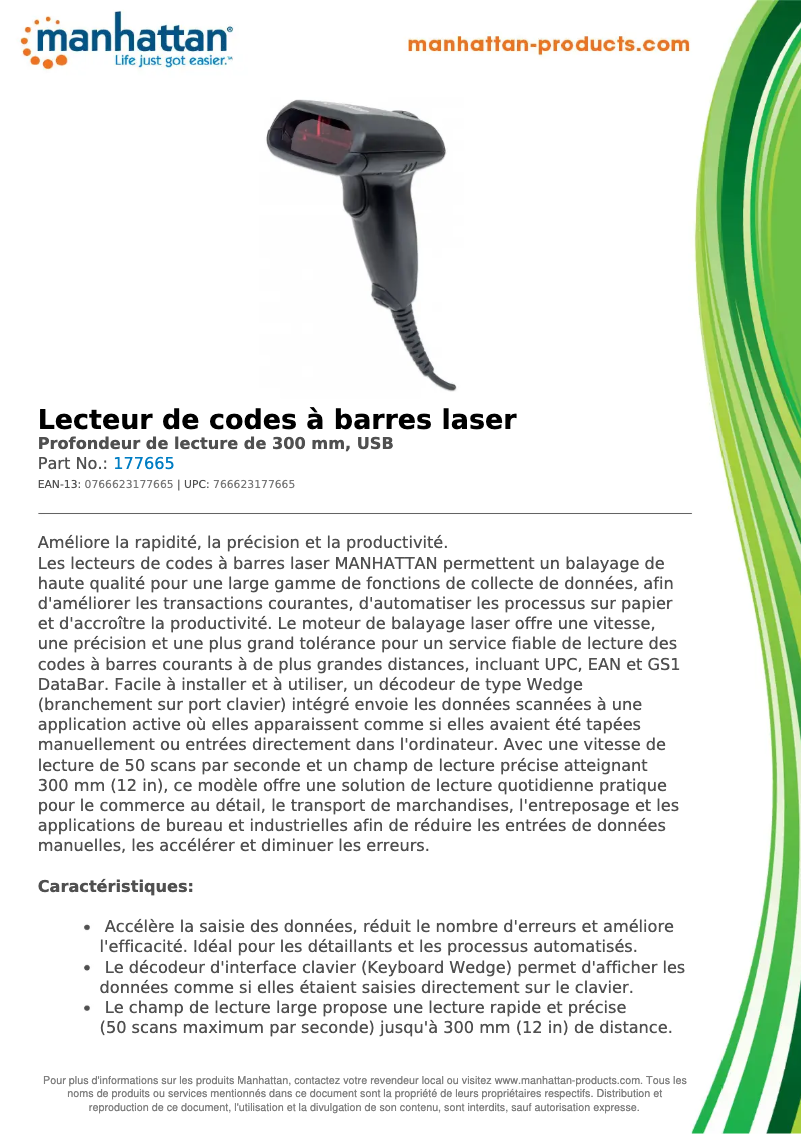 Página nº 1 - Ficha técnica Manhattan 177665