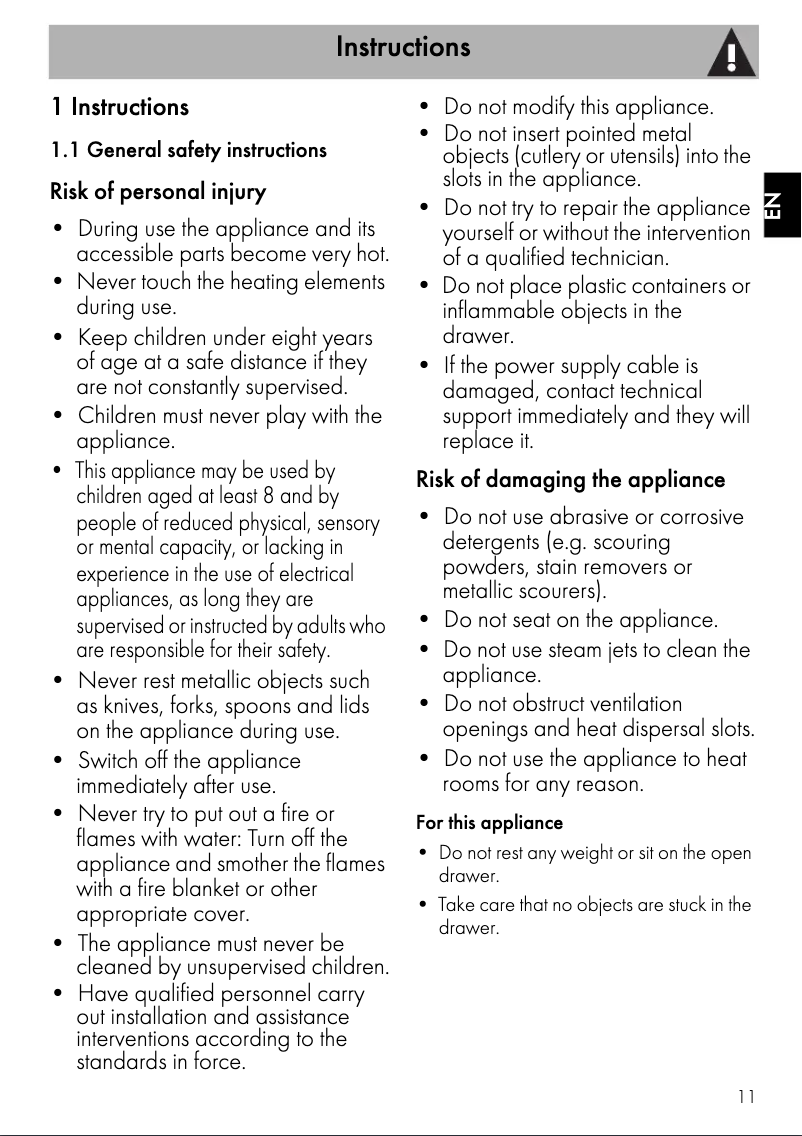 Página nº 1 - Manual de instrucciones Smeg CTP113