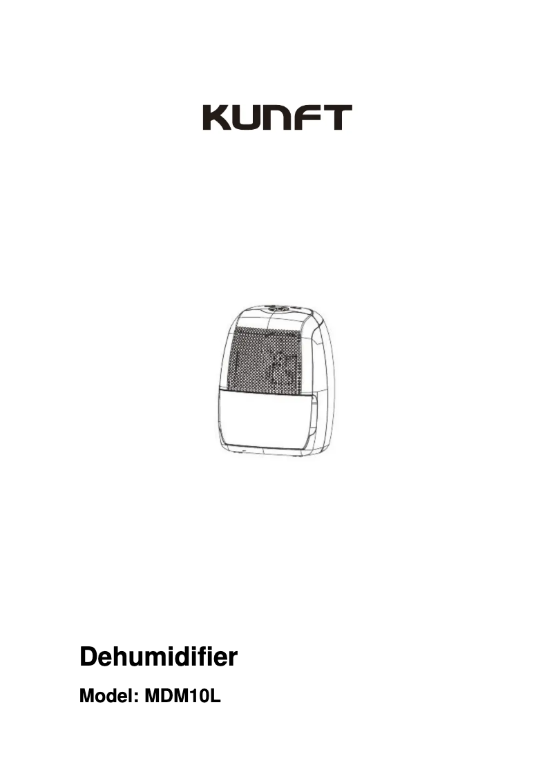 Página 1 del manual Manual de usuario Kunft MDM10L