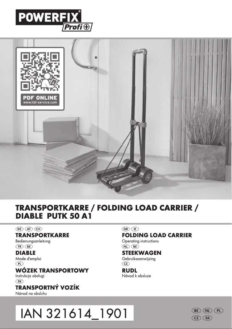 Imagen de la primera página del manual del dispositivo PUTK 50 A1