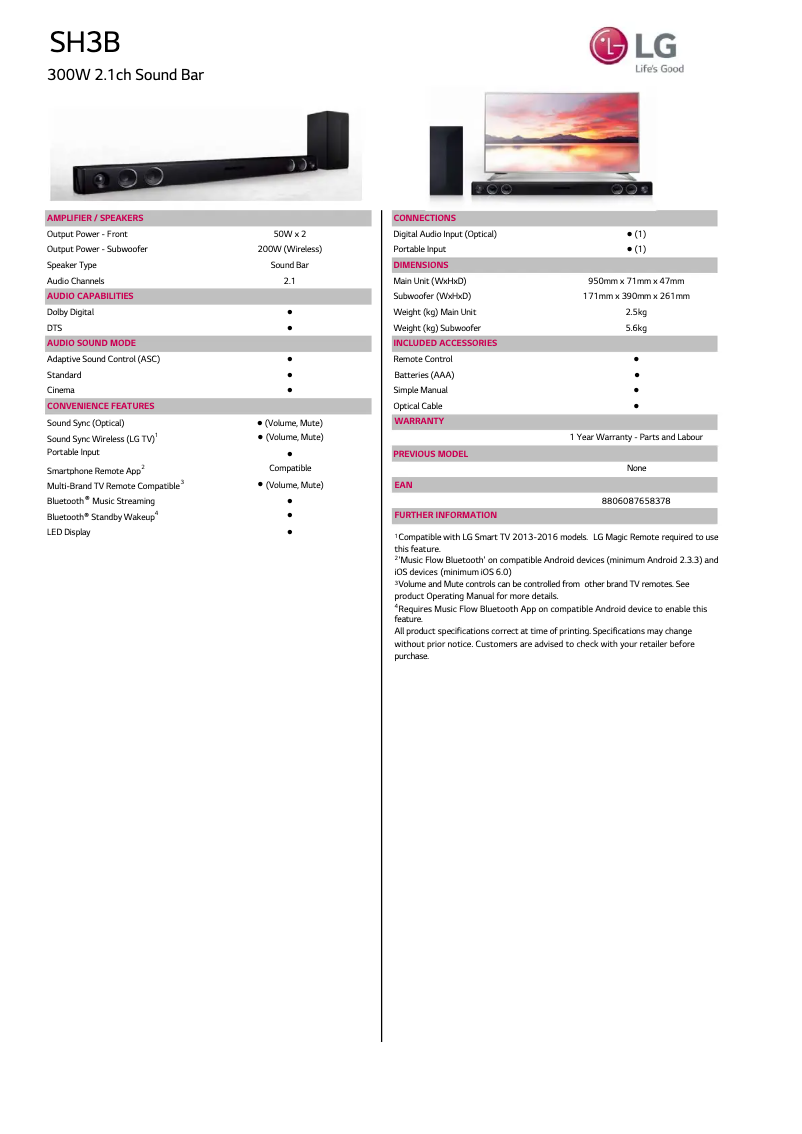 Imagen de la primera página del manual del dispositivo SH3B