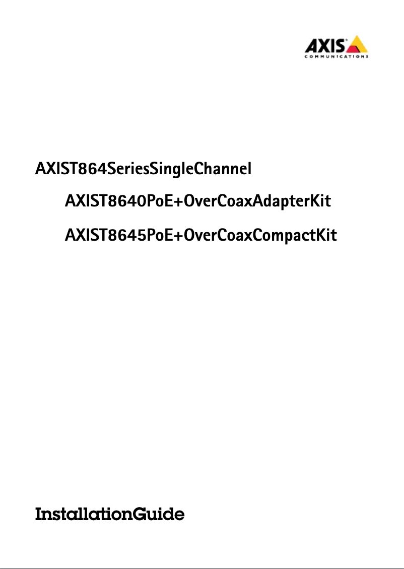 Imagen de la primera página del manual del dispositivo T8640