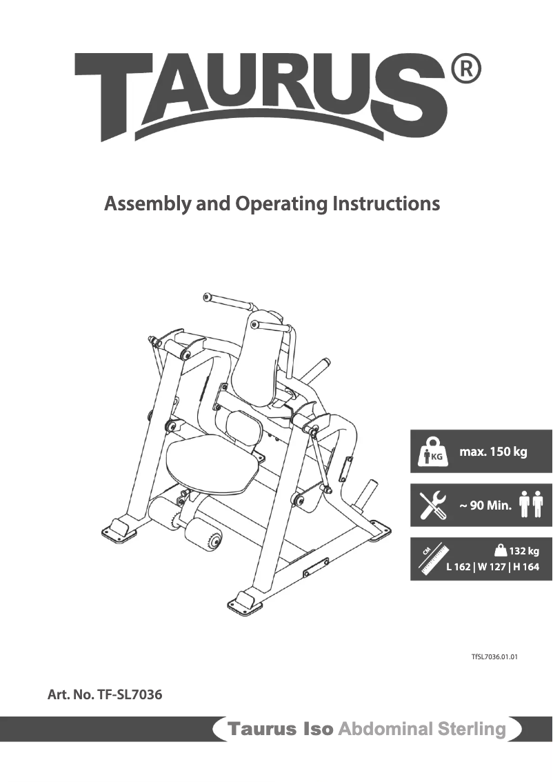 Página nº 1 - Manual de usuario Taurus Iso Abdominal Sterling