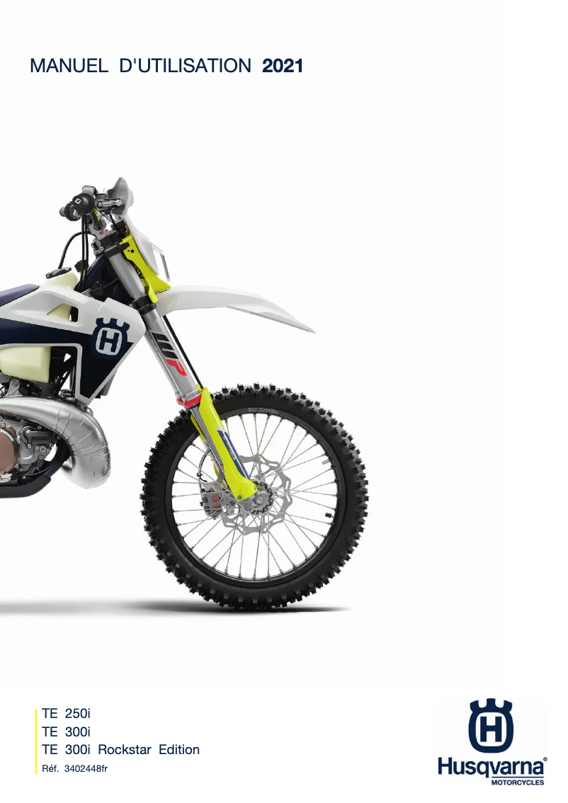 Página 1 del manual Manual de usuario Husqvarna TE 250i (2021)