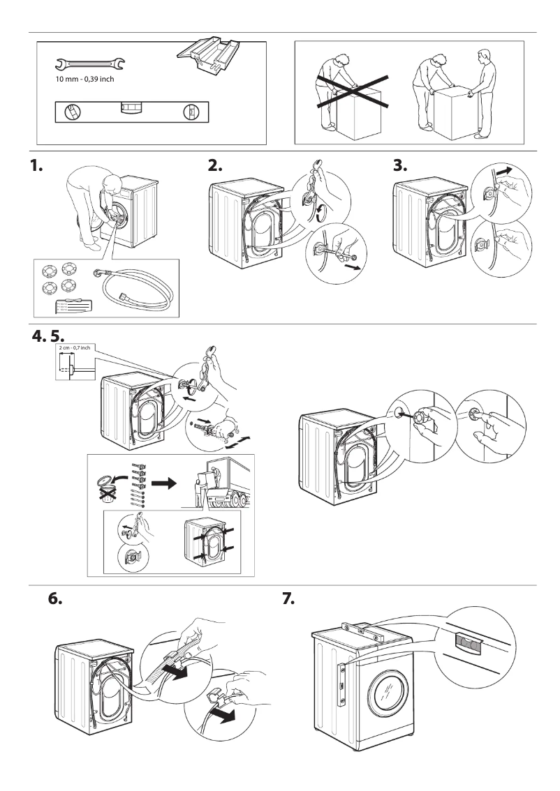 Imagen de la primera página del manual del dispositivo FFWDB 864369 BV SPT