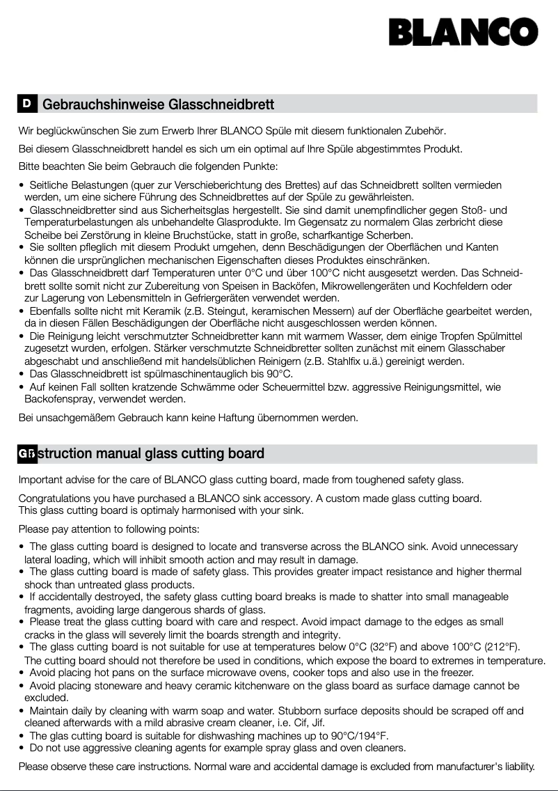 Imagen de la primera página del manual del dispositivo ZENAR XL 6 S-F