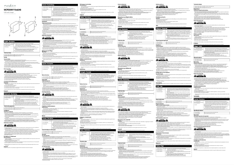 Página 1 del manual Manual de usuario Nedis WCPD30W110WT