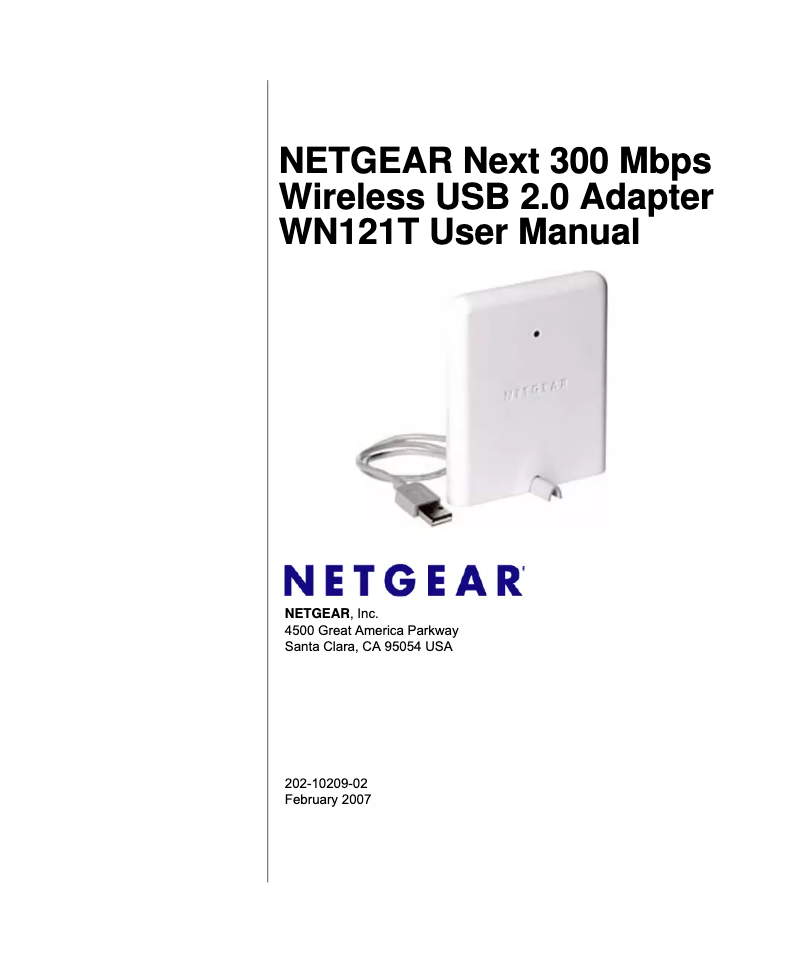Página 1 del manual Manual de usuario Netgear WN121T