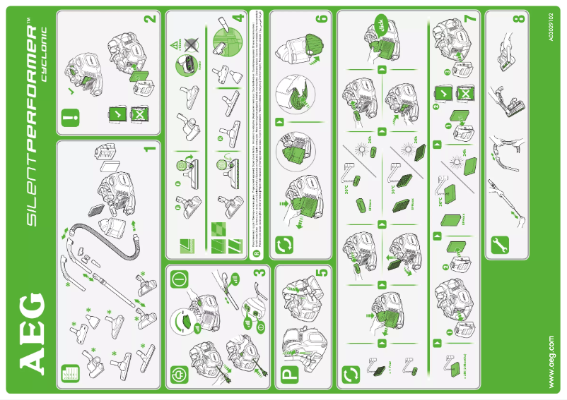 Página 1 del manual Manual de usuario AEG Silent Performer Cyclonic ASPC7160