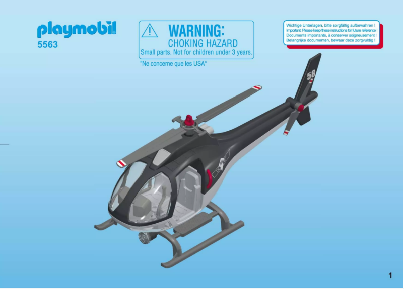 Página nº 1 - Manual de usuario Playmobil City Action SWAT Helicopter 5563