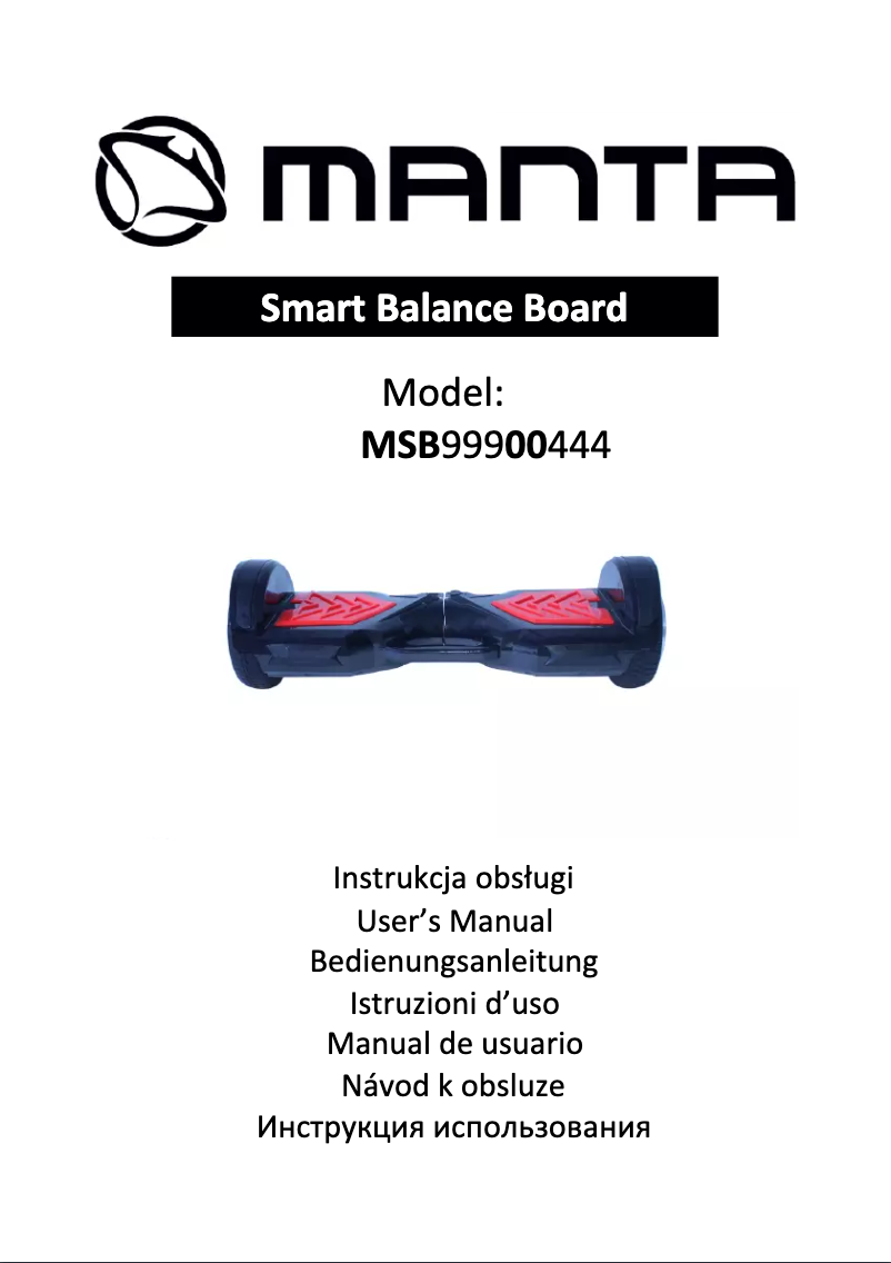 Página 1 del manual Manual de usuario Manta MSB9004