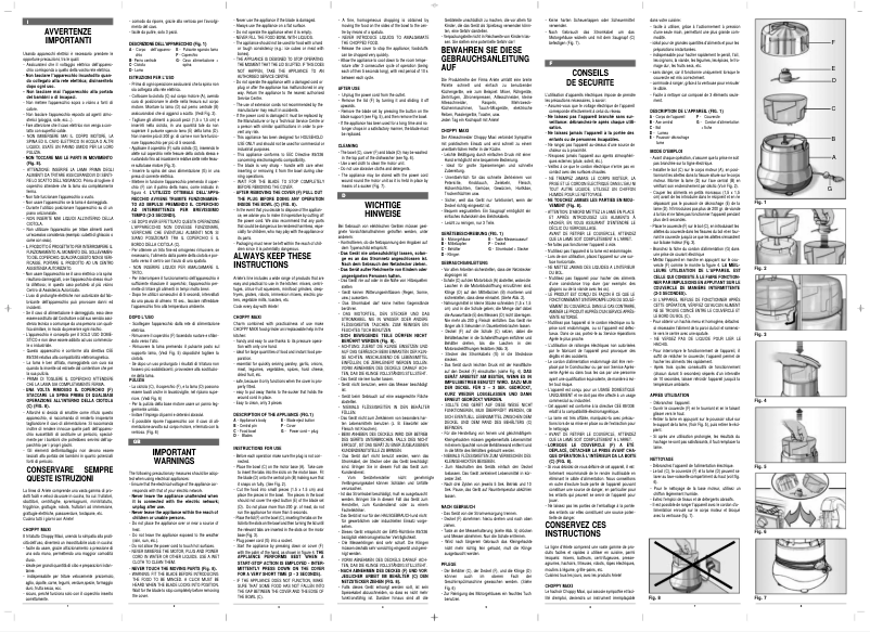 Página 1 del manual Manual de usuario Ariete 1821