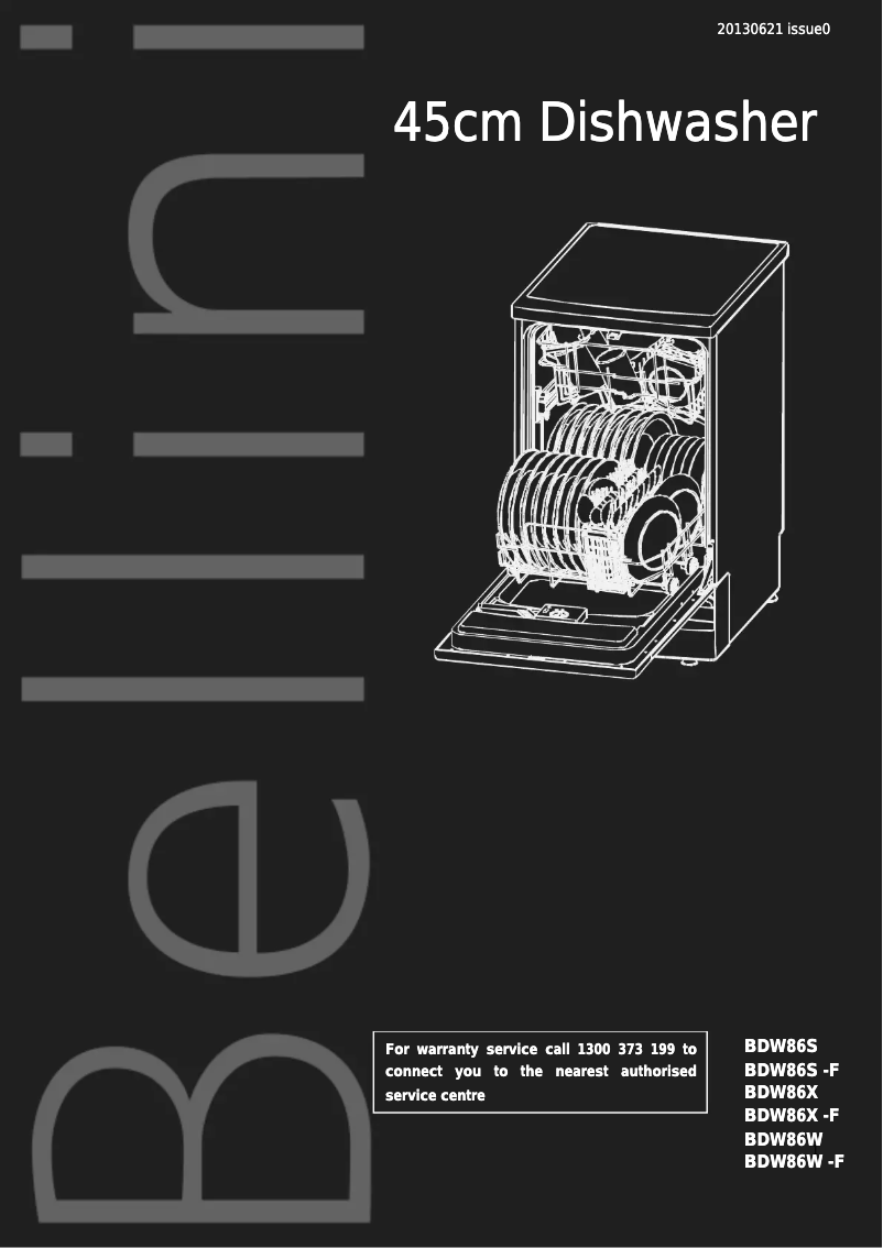 Página 1 del manual Manual de usuario Bellini BDW86W