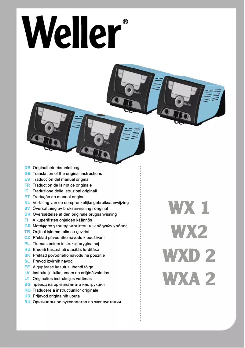 Imagen de la primera página del manual del dispositivo WX 2011