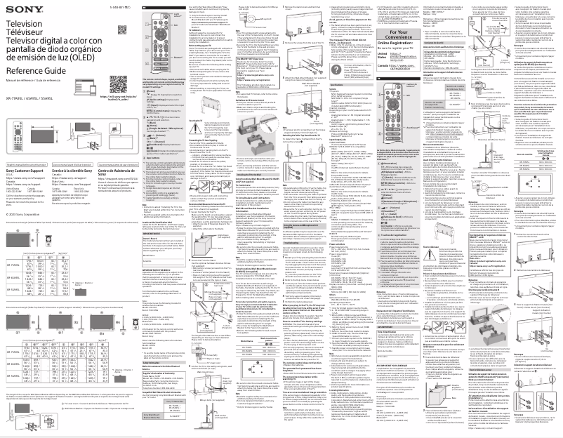 Página nº 1 - Manual de usuario Sony BRAVIA FWD-77A95L