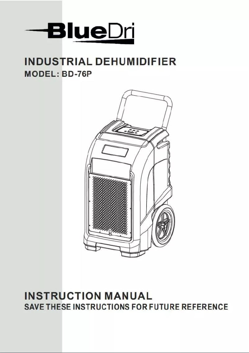 Página 1 del manual Manual de usuario BlueDri BD-76P