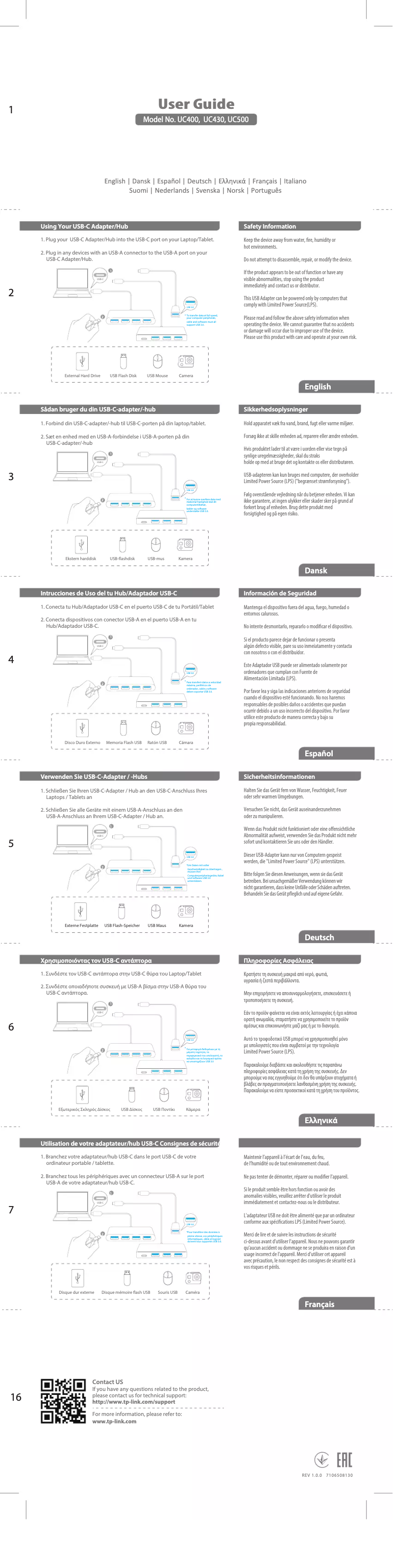 Página nº 1 - Manual de usuario TP-Link UC430